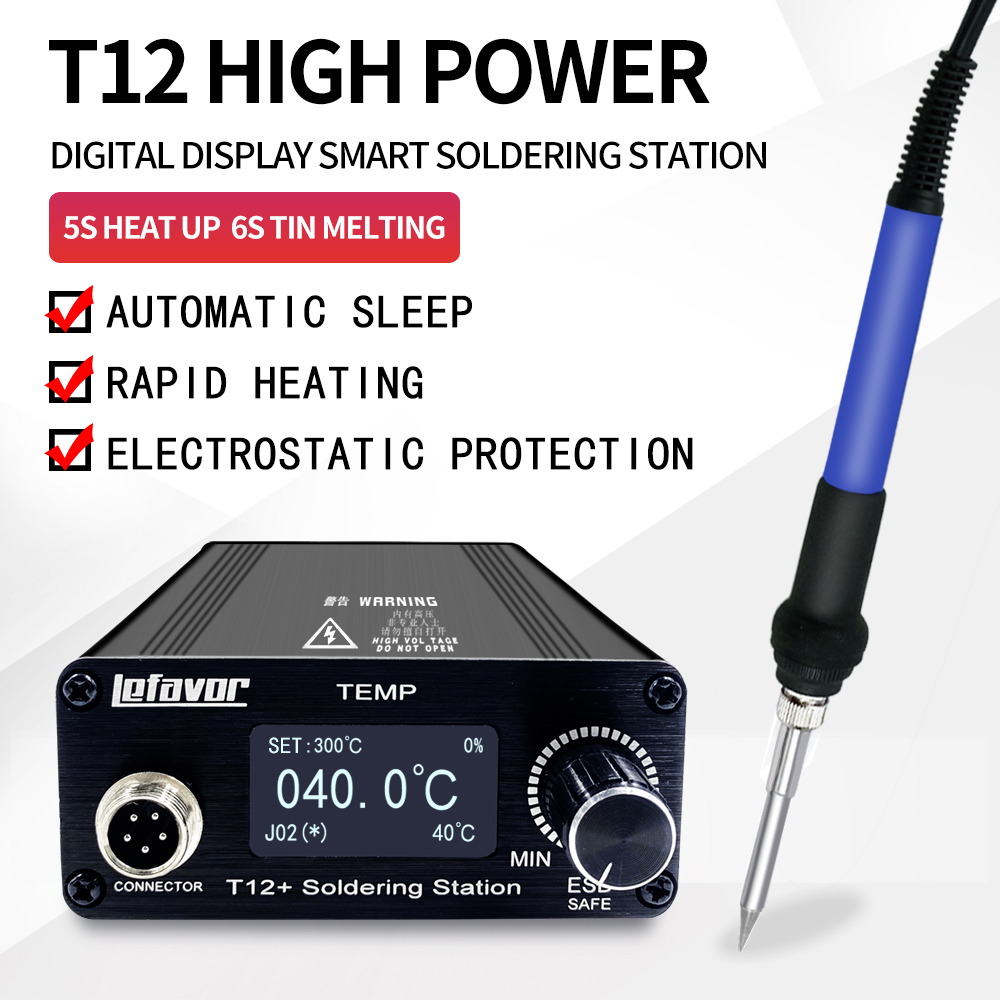 Soldering Station T12 Oled - T12 + 납땜 스테이션 납땜 인두