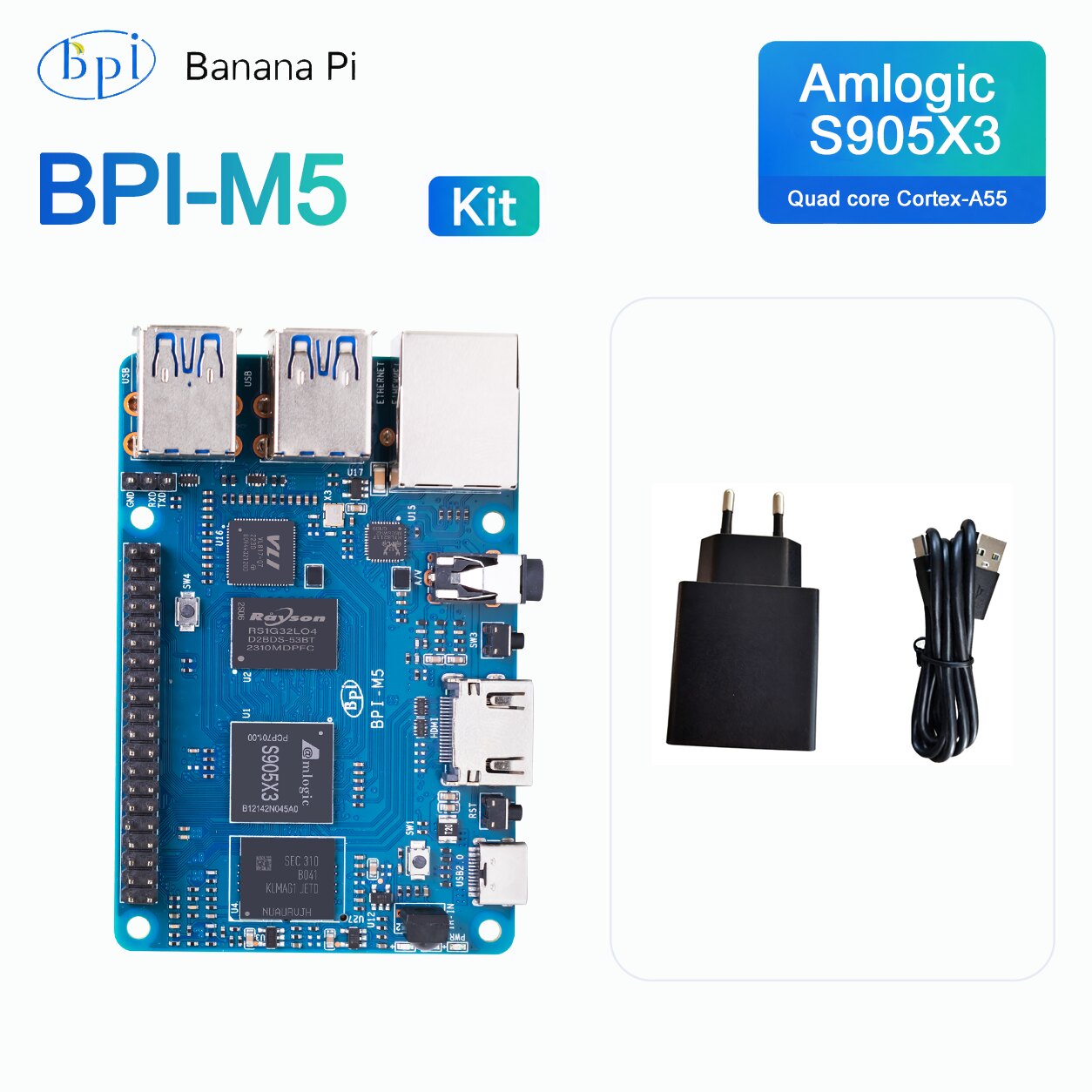 바나나 파이 BPI-M5 개발 보드 인기 판매 번들 ( - Banana Pi Bpi-M5 리뷰 및 가격