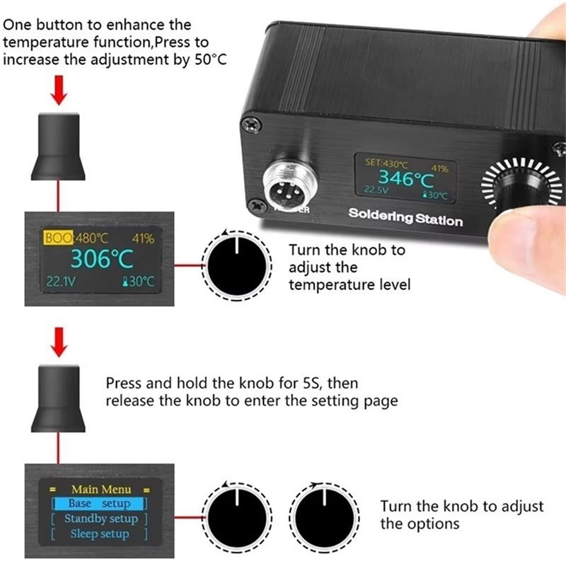 B23B T12 가정용 수리 납땜 스테이션 휴대용 미니 - Soldering Station T12 Oled 리뷰 및 가격
