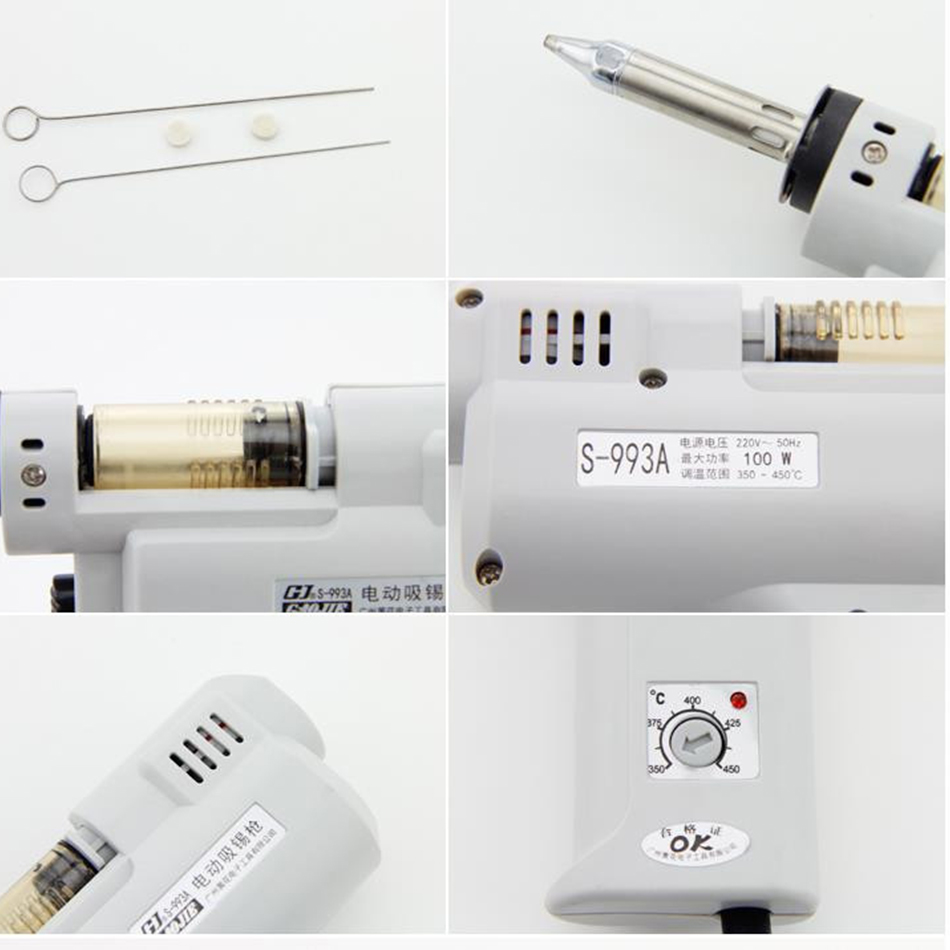 S-993A 진공 땜납 제거 펌프, 전기 흡착 건, 땜 - Desoldering Gun Vacuum Electric 리뷰 및 가격